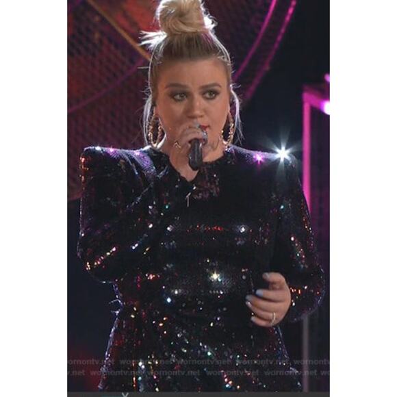 Alex Perry Iris Petrol Blue Sequins Shoulder Pads Draped Mini dress US size 10 - Picture 13 of 14